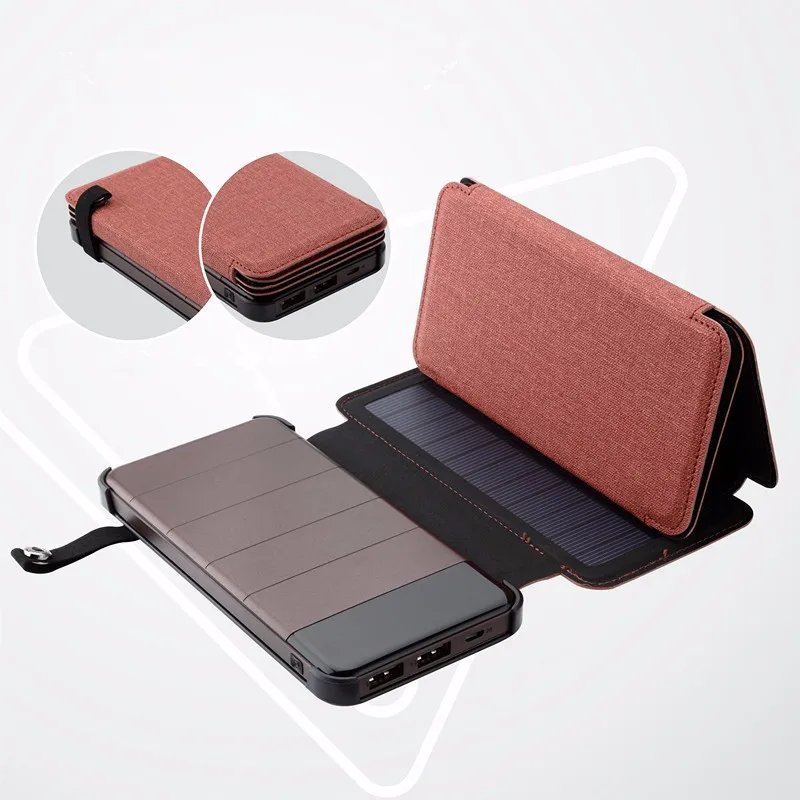 Waterproof Outdoor Portable Backpack Sunpower Panel 10000mAh Dual USB Solar Phone Charger Power Bank - ANKUX.COM
