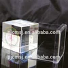 Fashion personalized 3D crystal photo cube/glass cube photo frame