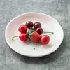 Eco-friendly and stocked factory home tableware white porcelain food/dessert/snake fruit plate ceramic
