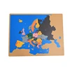 Montessori wooden toys Tiger Montessori Materials G020 Puzzle Map of Europe