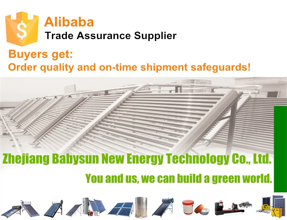 Non-pressured Solar Water Heater with New 8L Side Assistant Tank, Calefones Solares for Argentina Market