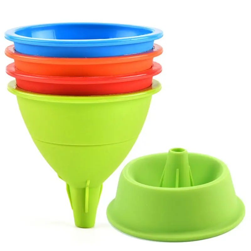 Lixsun Food Grade Silicone Material Rubber Funnel For Kitchen Use - Buy ...