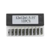 12x12x1.5mm Square Straight 4-Edge Discarding Blade for 12mm Turning Lathe Tool Tungsten Carbide Insert