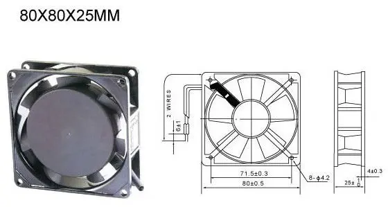 80mm Low Noise Squirrel Cage Air Wall Mounted Ventilation Small Mini Exhaust Fan