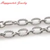 Wholesale screw thread 316 Stainless Steel Necklace Jewelry Chain Link