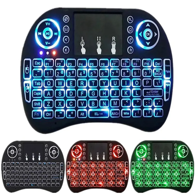 

LED Light 2.4G Wireless i8 Keyboard With Mini Backlit Keyboard i8 2.4GHz Wireless keyboard air mouse remote