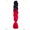 Ombre Color Synthetic Hair Jumbo Box Braids 24 inch Synthetic Two Tone High Temperature Crochet Braids Hair