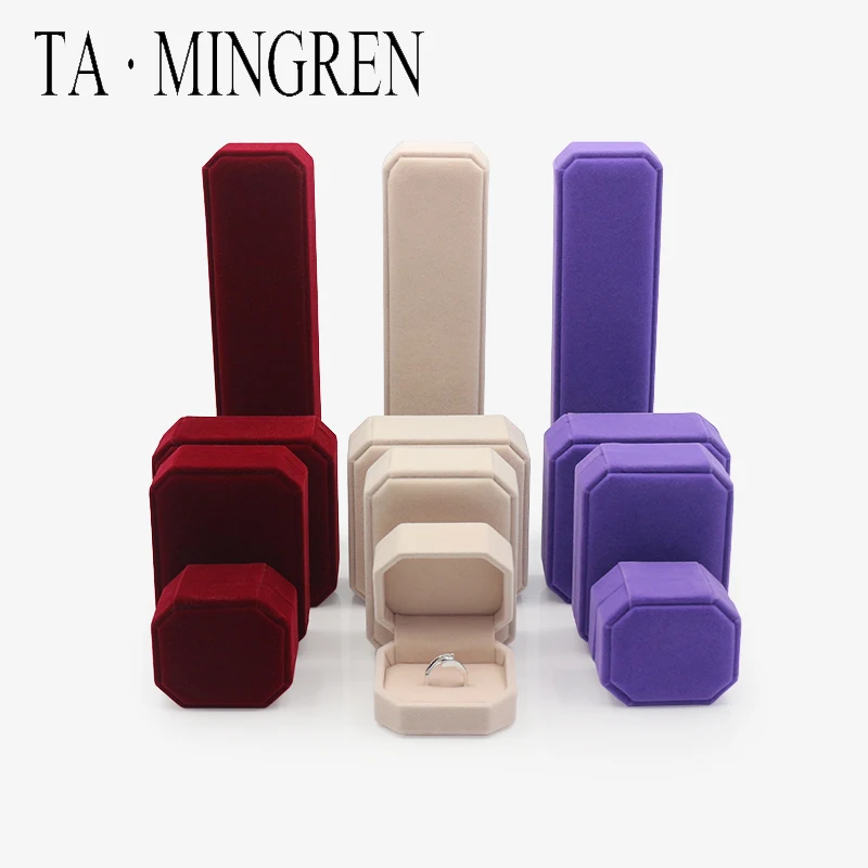 

High Quality Customized Oem Elegant Ring Jewelry Box Velvet, Customized color