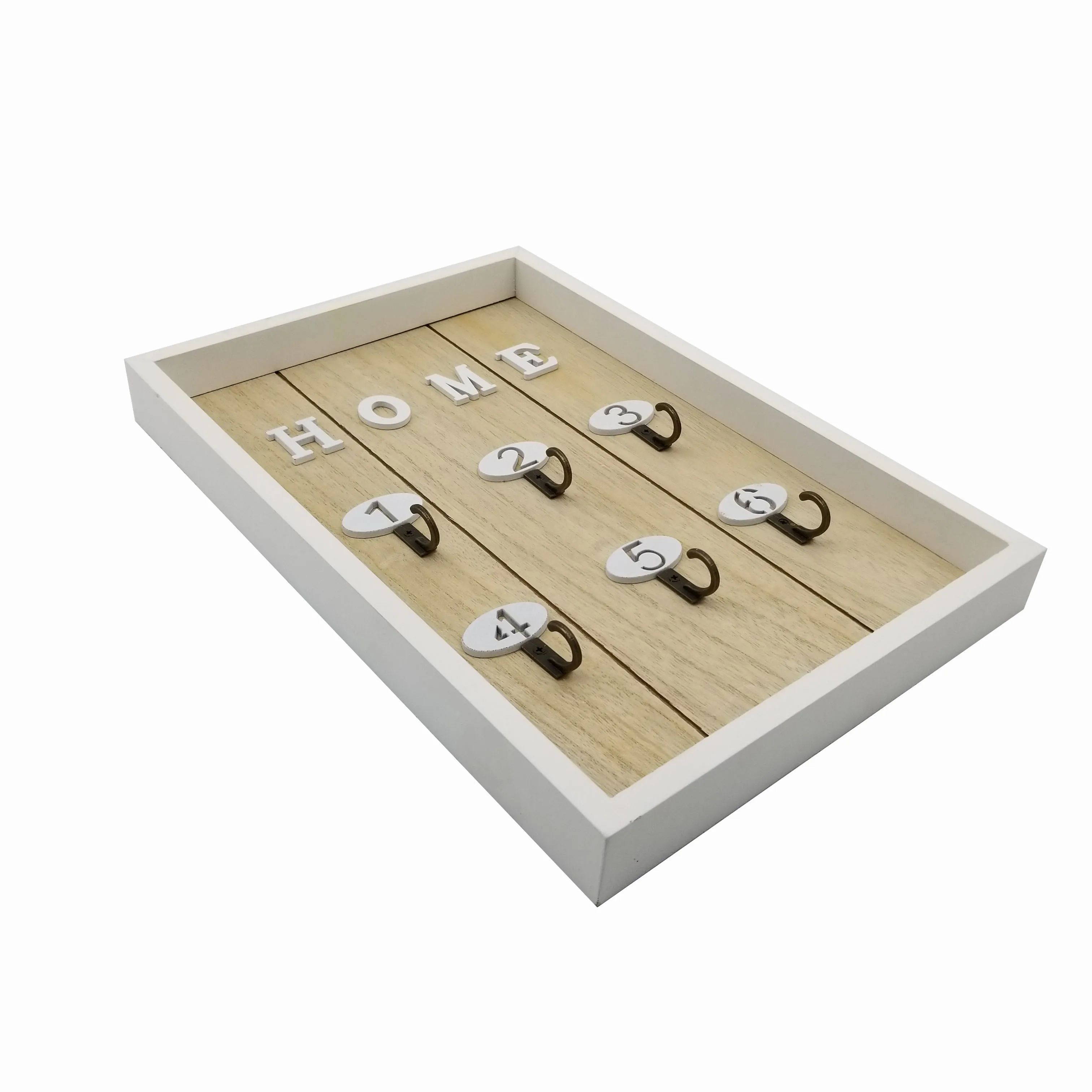 Hs6 Hooks Wall Mounted Wooden Key Rack Key Holder Wall Buy Key
