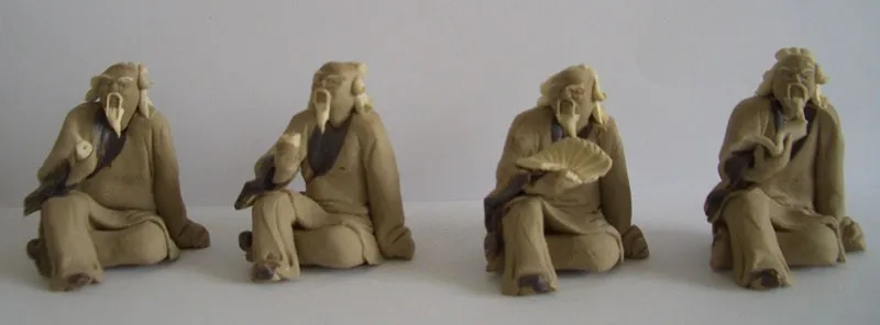 
High Fired Hand Made Clay Figurine 