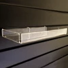 Acrylic Slatwall Display Shelves, Acrylic Slatwall Tray Retail Display