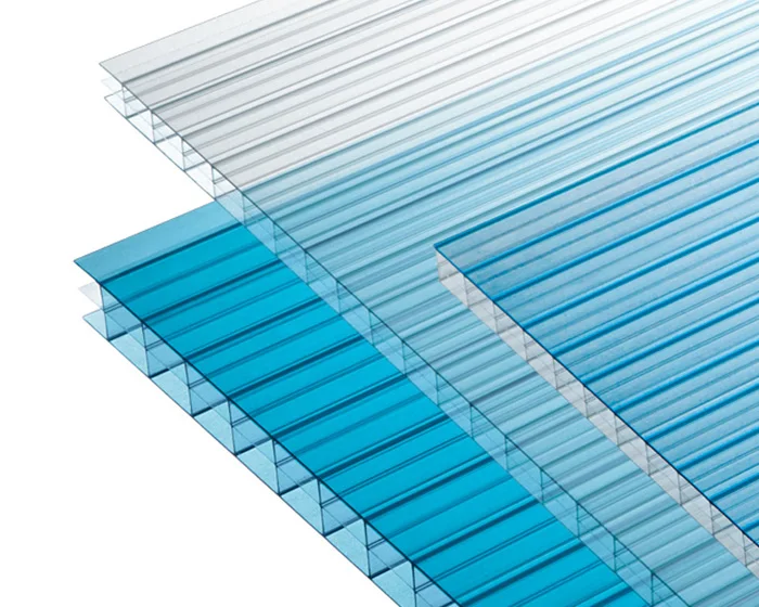 空心聚碳酸酯水晶钻石板屋顶聚碳酸酯温室塑料板