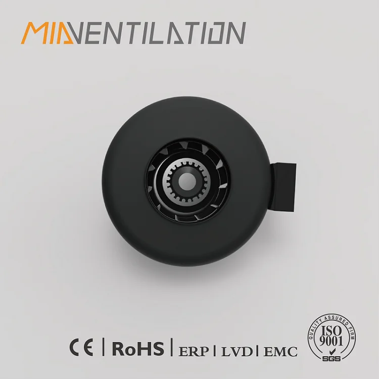 3 inch mini round silent pipe fan