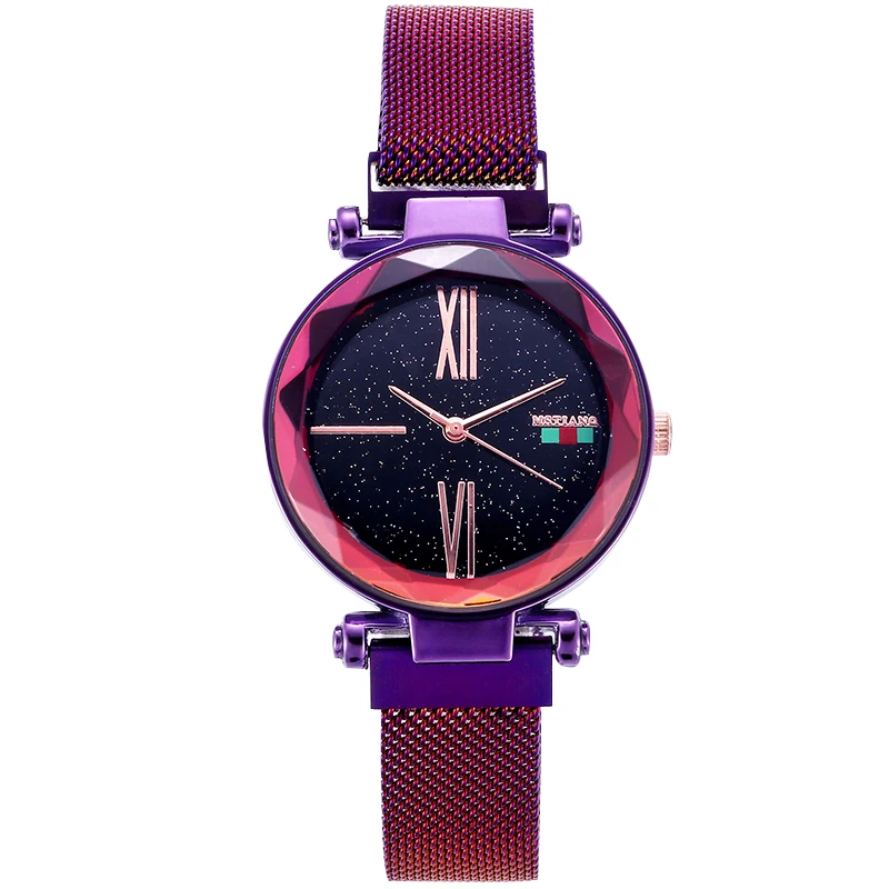 2019 Best Seller Ready Stock Mesh Belt Fashion Ladies Magnet Watch Quartz Wrist Watch Women
