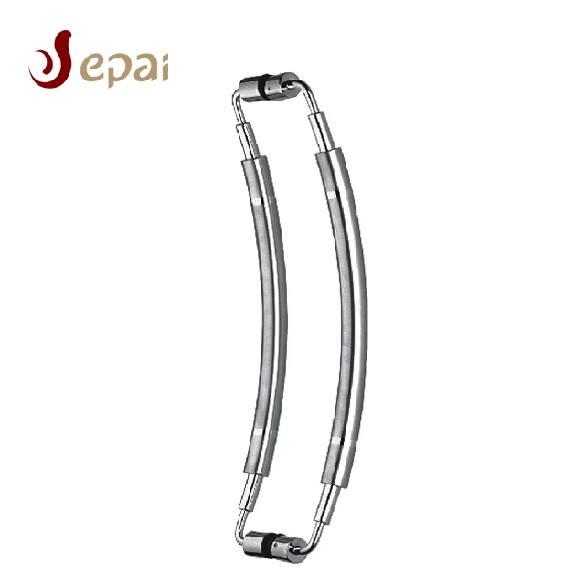 Modern Tempered Glass Shower Door Handle Sliding Tubular Door