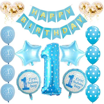 Happy First Day Birthday For 1st Birthday Party Decoration Supplies
