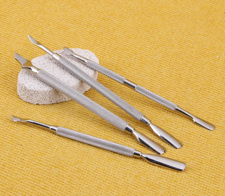 

Cheap Price High Quality double head stainless steel cuticle nail pusher