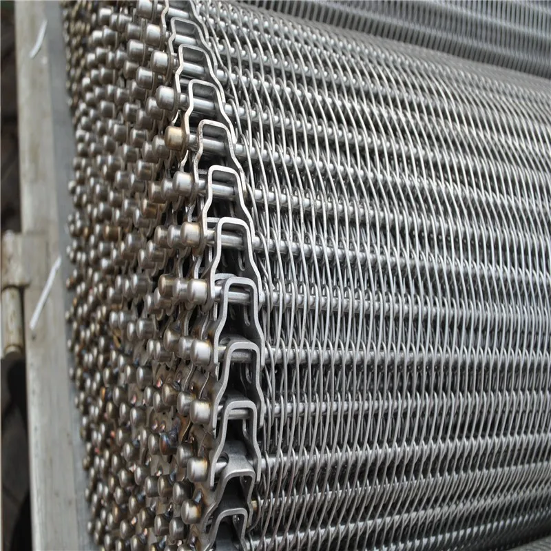 Food Grade Stainless Steel Honeycomb Wire Mesh Conveyor Belt For Food ...