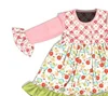 Flower autumn winter children girl sets boutique wholesale sources