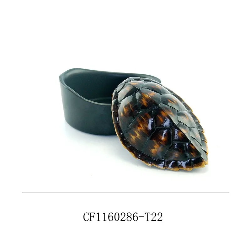 Resin Tortoise Shell Jewelry Box packaging jewelry Home Decor and office factory