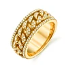Women 's Diamond 925 Silver Iced Out Ring
