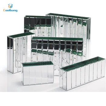 Modern Design High Quality Cube Mirrored Glass Pilsner Vase Buy