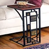 RH-4520 Living room Geometric Design Artificial Slate-Trimmed MDF top metal Sofa Side Table