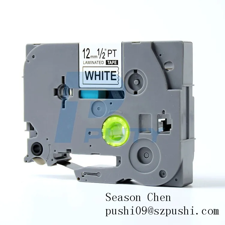compatible black on white P-touch Label tape cassette for Label Makers TZe231 TZe-231
