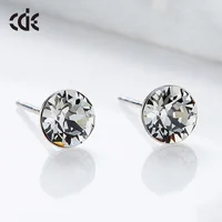 

embellished with crystals from Swarovski 925 Sterling Silver Stud Women Earrings