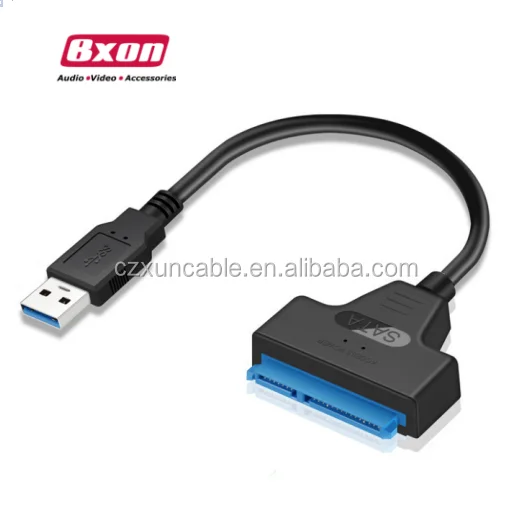 

13cm USB 3.0 To SATA 22 Pin 2.5 Inch Hard Disk Driver SSD Adapter Cable Converter