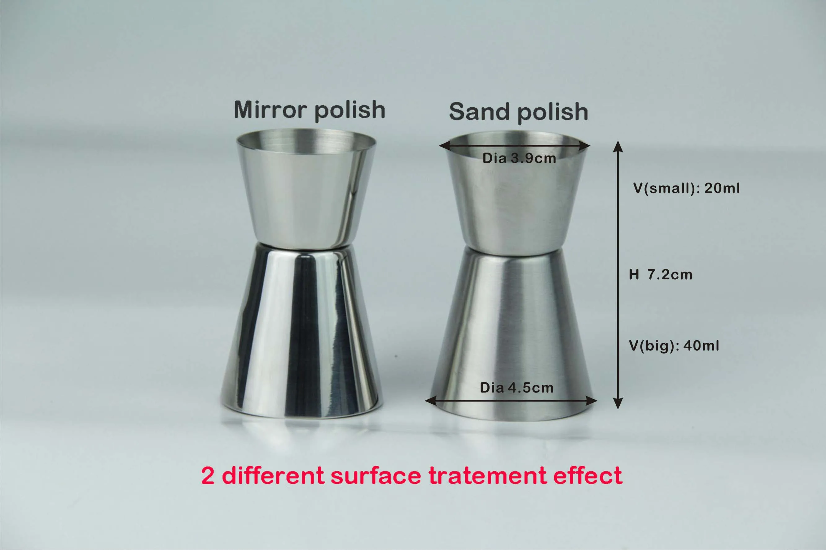 20/40ml Stainless Steel Bar Cocktail Measuring Double Jigger Buy 2cl