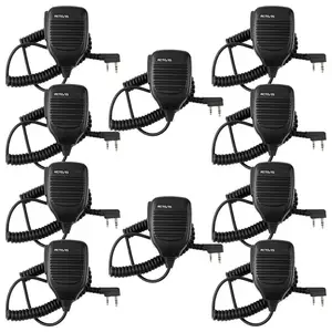 10 Pack 2 Pin Speaker Microphones Baofeng Kenwood Radios