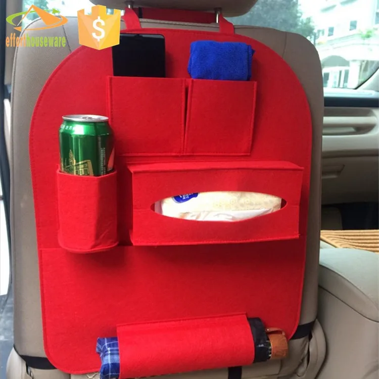 Автомобильный органайзер car backseat Organizer коричневый