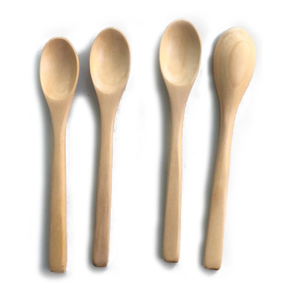 

1/2 TSP LOGO Engraved Slim Wooden Coffee Spoon 13.5cm
