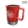 EC403 450ml/15oz Wholesale stock custom printing stainless steel base ceramic coffee mug with handle