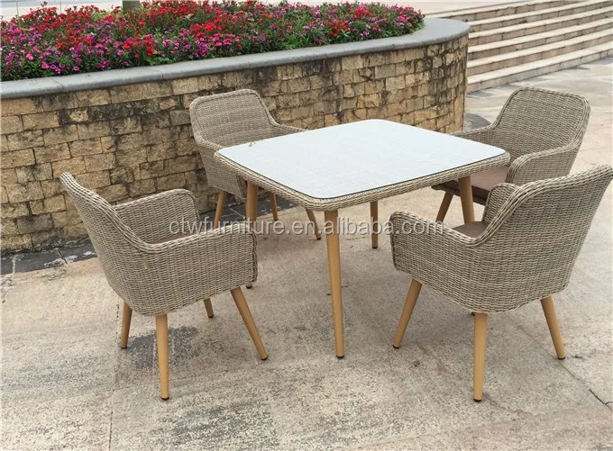 Rattan Garden Bdark Grey Outdoor Table And Set Chair - Buy French