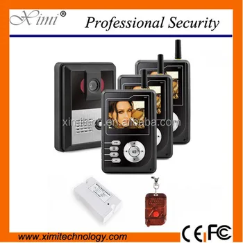 Wireless Video Door Entry Intercom System Apartment Wireless Video Door Entry Intercom System Apartment Access Control For 3 Families