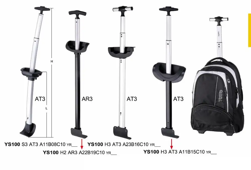 Luggage Telescopic Trolley Single Handle Parts Buy Single Handle
