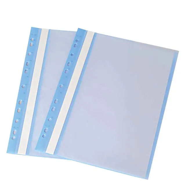 10 Chemises Rapport A4 Transparentes - Classeurs Coulissants - Porte-documents École/Bureau - 40 Feuilles Capacité