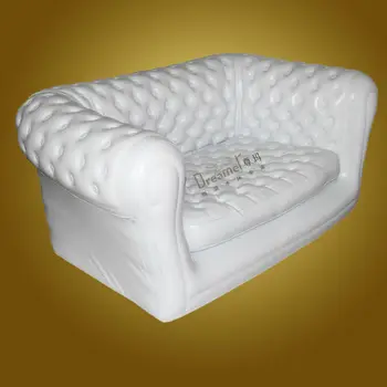 White Velvet Air Outdoor Inflatable Sofa China Rubber Blow Up Sofa