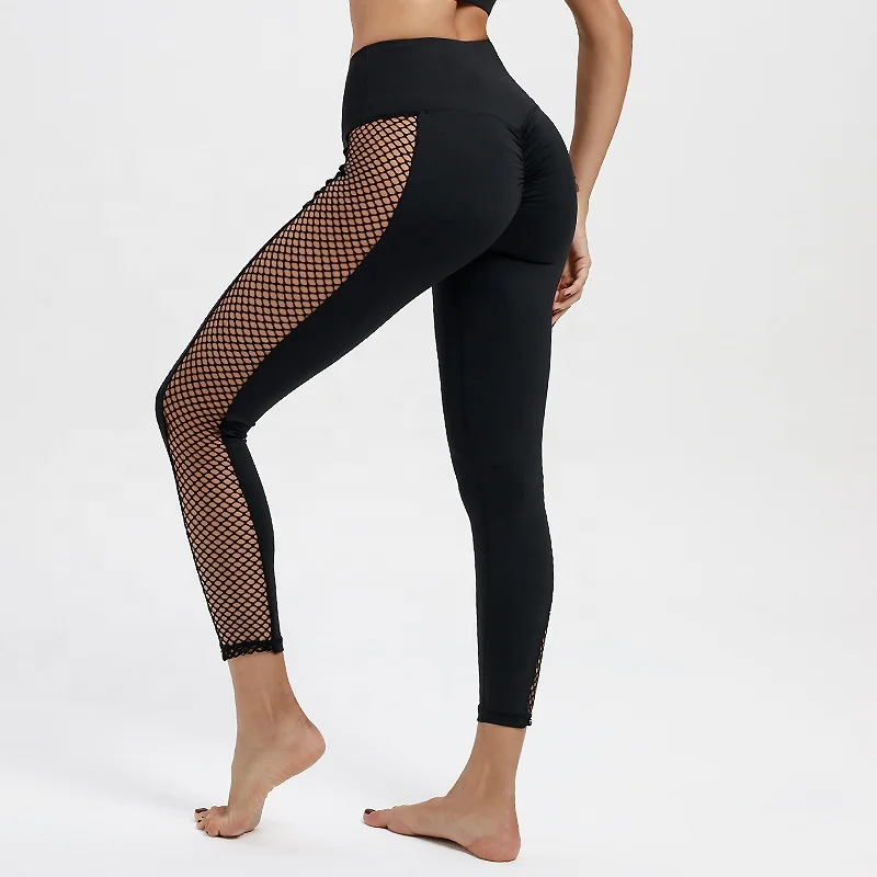 

Custom Sports Mesh sides Yoga Pants for Women Leggings Fitness yoga wear tights pants leggings