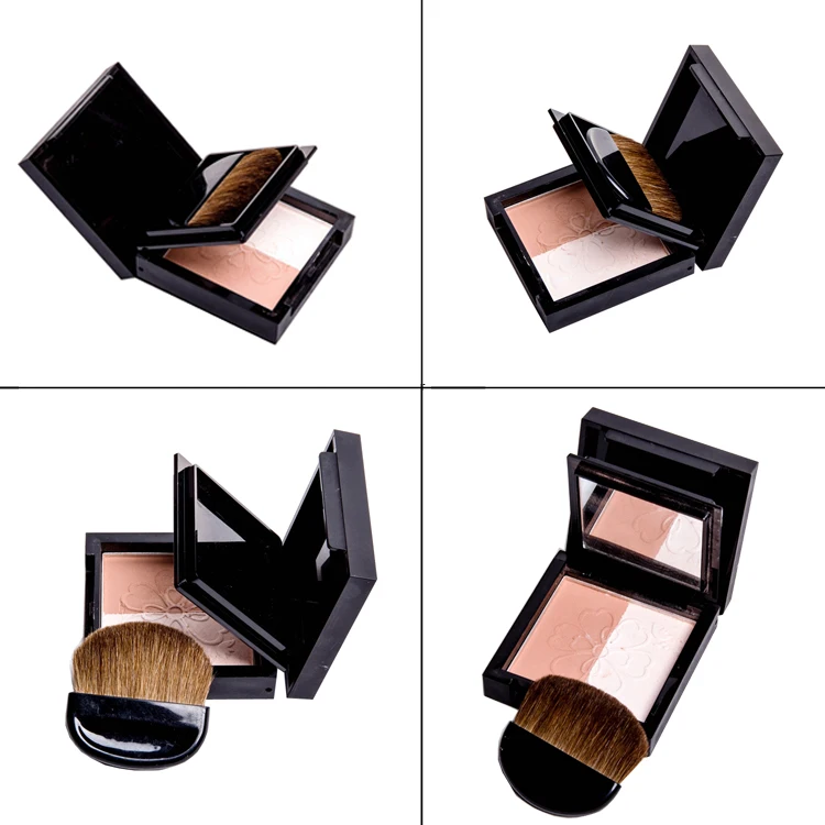 Empty Black Square Makeup Eyeshadow Palette Eye Shadow Case Blusher