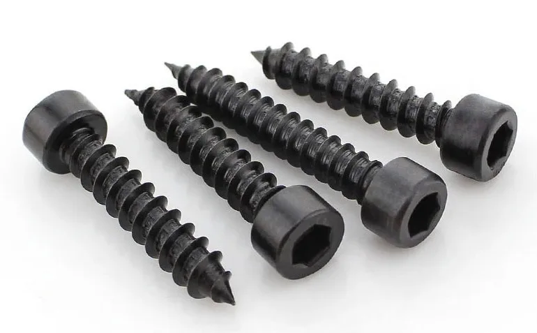 Din 912 Head Type Stainless Steel Black Plated Cylinder Socket Head Self Tapping Screw Buy 