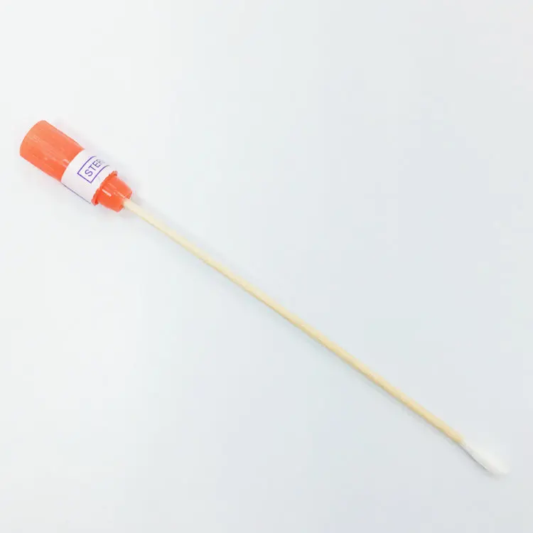 Disposable Sterile Viscose Head Wooden Stick Transport Swab Buy
