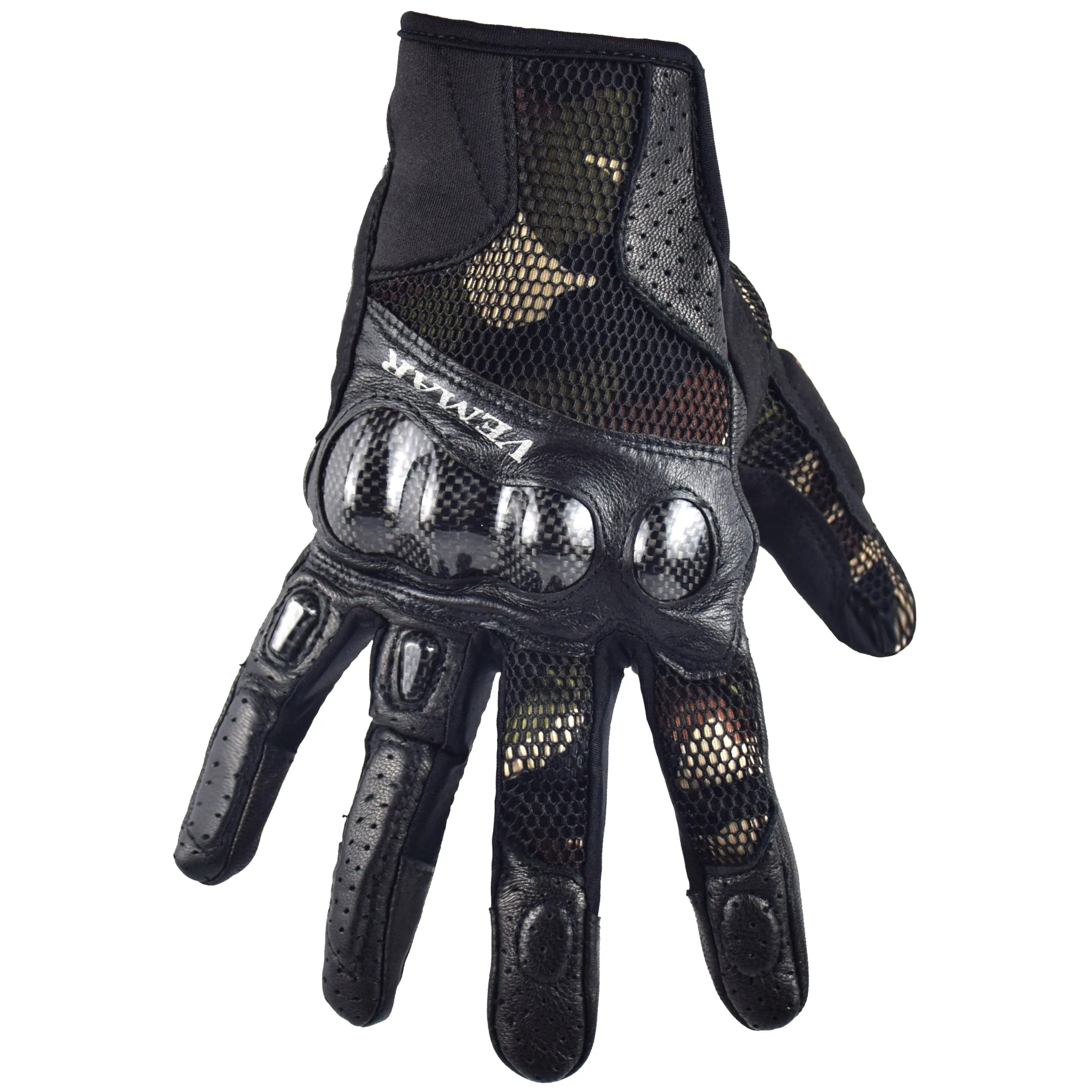 Vemar Carbon Fiber Motocross Gloves Summer Motorcycle Gloves Protection