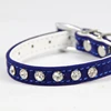 hotselling waterproof collars Ringing bell Diamond studded PU cat dog reflective collar