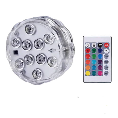 2020 Underwater RGB Submersible Led Lights IP 68 Waterproof Light For Aquarium With Remote Battery Operated