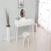 French style vanity mirror bedroom furniture wood modern dressing table makeup desk