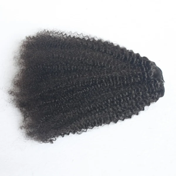 

High quality Afro kinky curly clip in hair extension 100 remy human hair