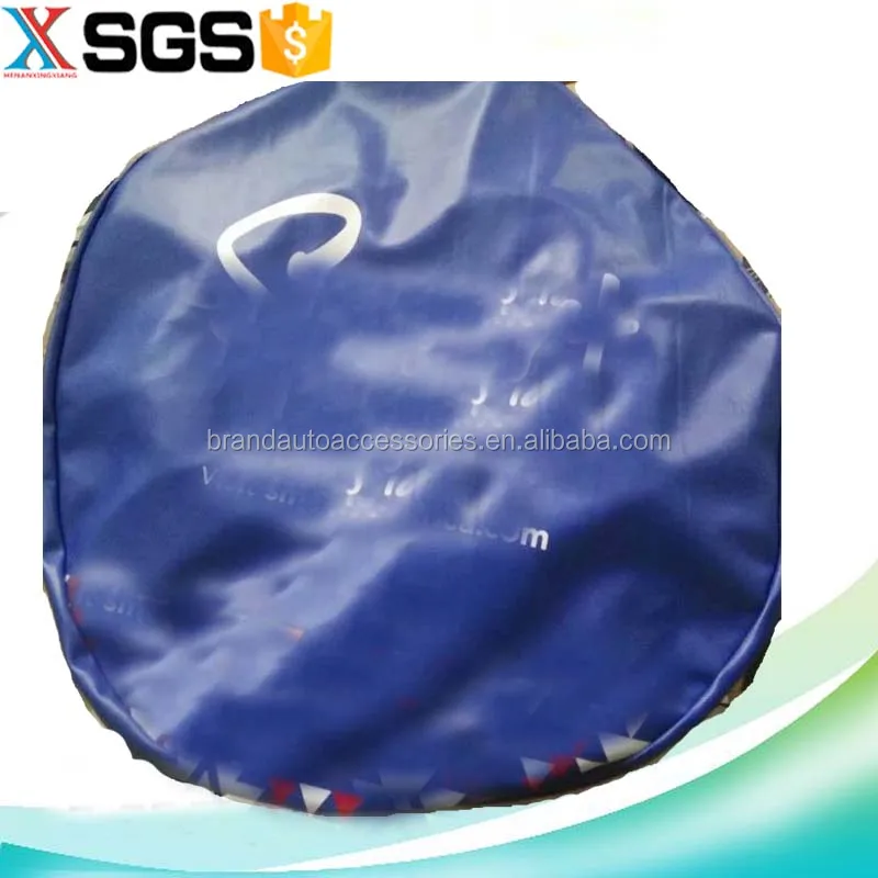 Custom Spare Tire Cover Pu Pvc Nonwoven Printed Spare Tire Cover For